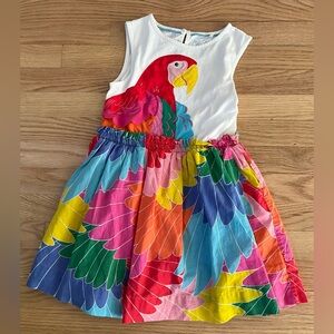 Mini Boden Brilliant Parrot Dress | Sz 7/8